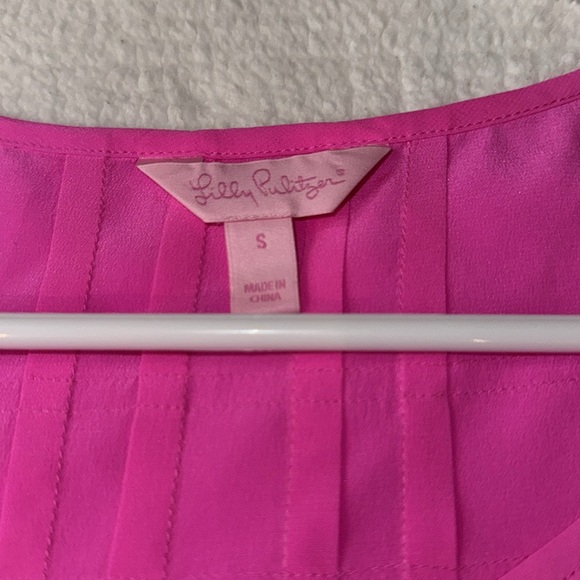 Lilly Pulitzer Pink Silk Tank - Picture 2 of 4